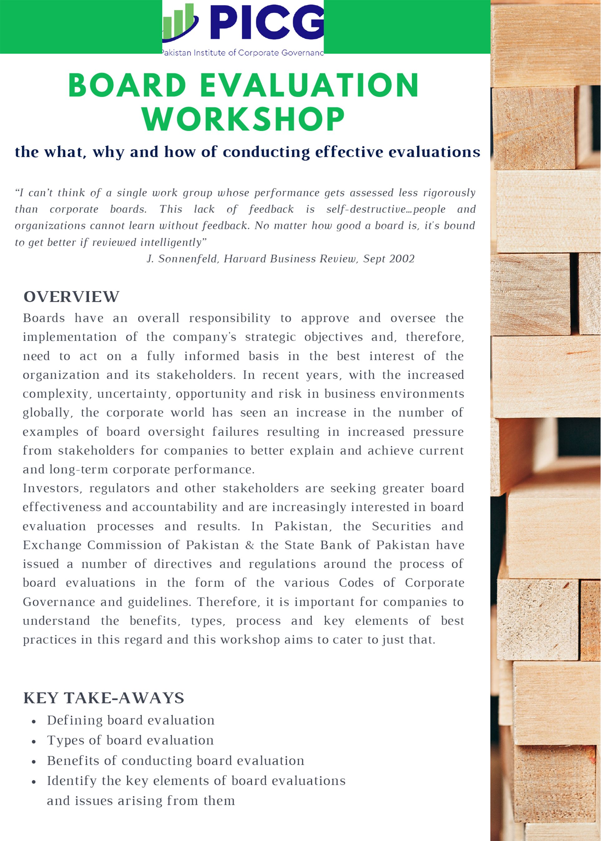 Board Evaluation Workshop