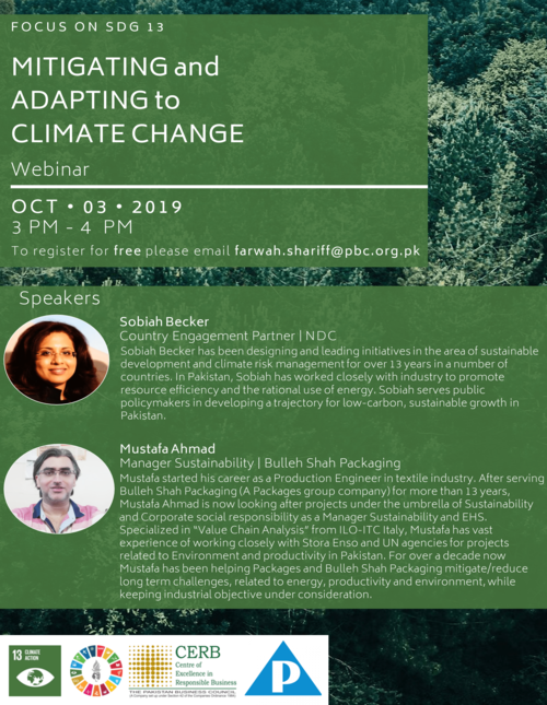 Mitigating and Adapting to Climate Change