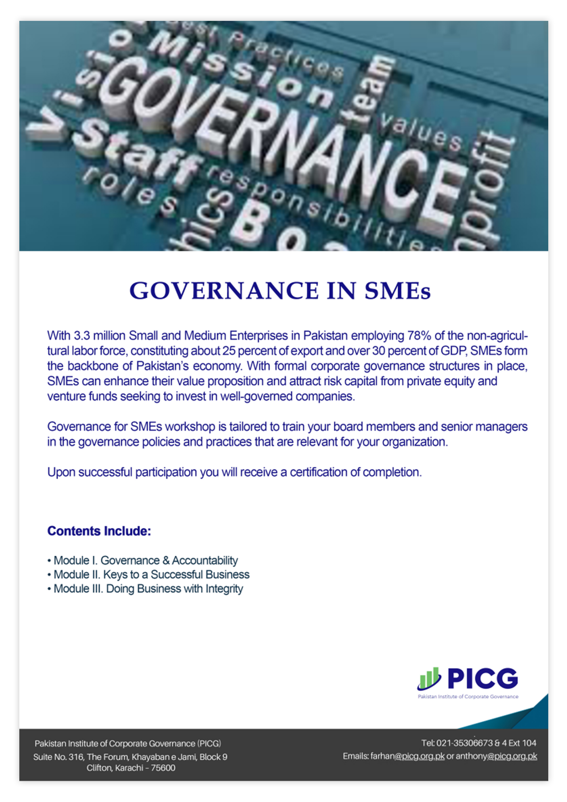 Governance in SMEs