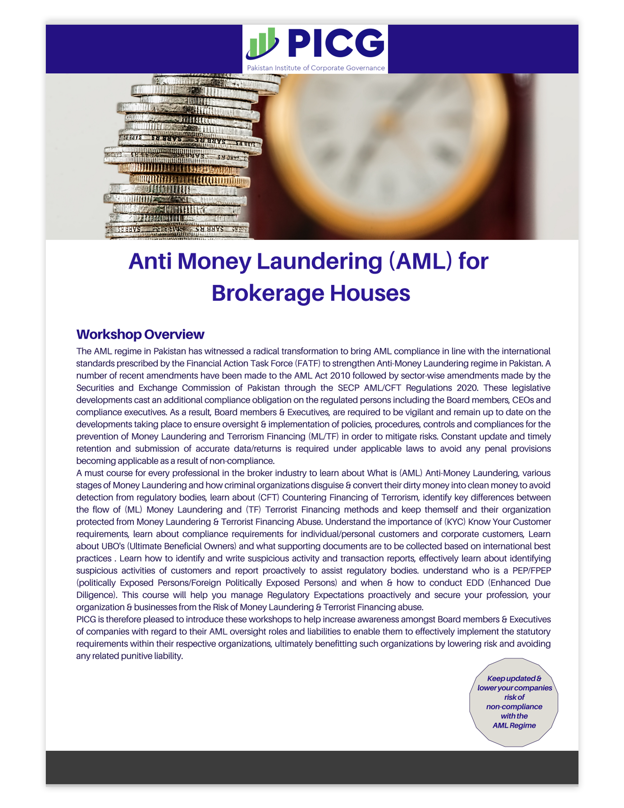 Anti-Money Laundering for Brokerage Houses