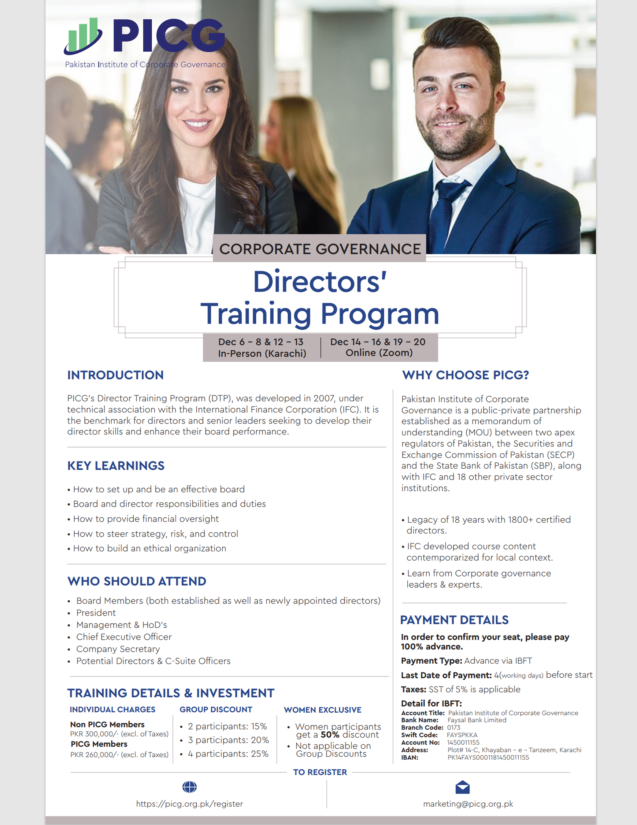 Corporate Governance Directors Training Program